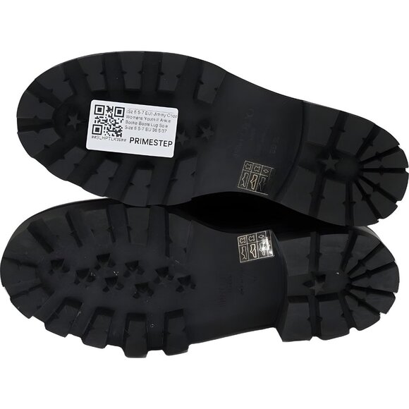 Jimmy Choo Youth II Ankle Boot Lug Sole Buckle Boots Black US 7 EU 37 - Picture 6 of 6